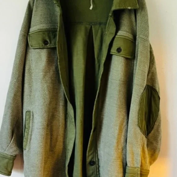 EUC Free People Ruby Oversized Fleece Shirt Jacket Shacket Jaded Cozy Size XS - Picture 4 of 8